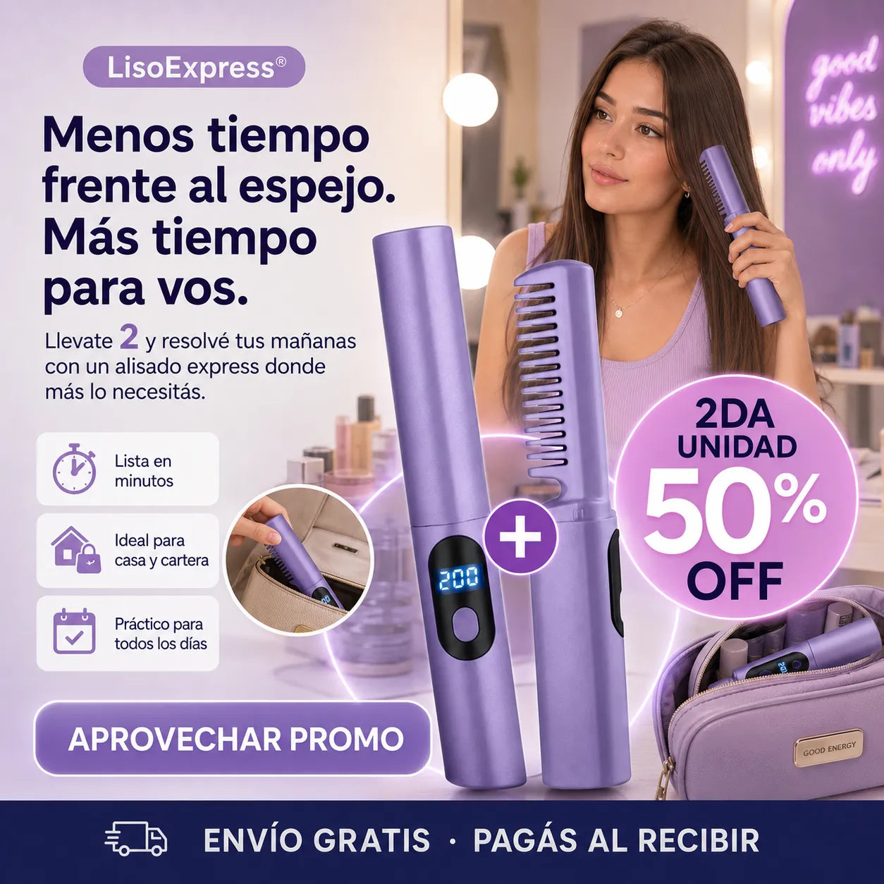 LisoExpress® – Controlá el frizz y salí lista en minutos