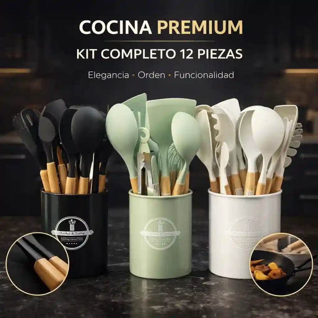 Cocina Premium™ – Kit Completo 12 Piezas