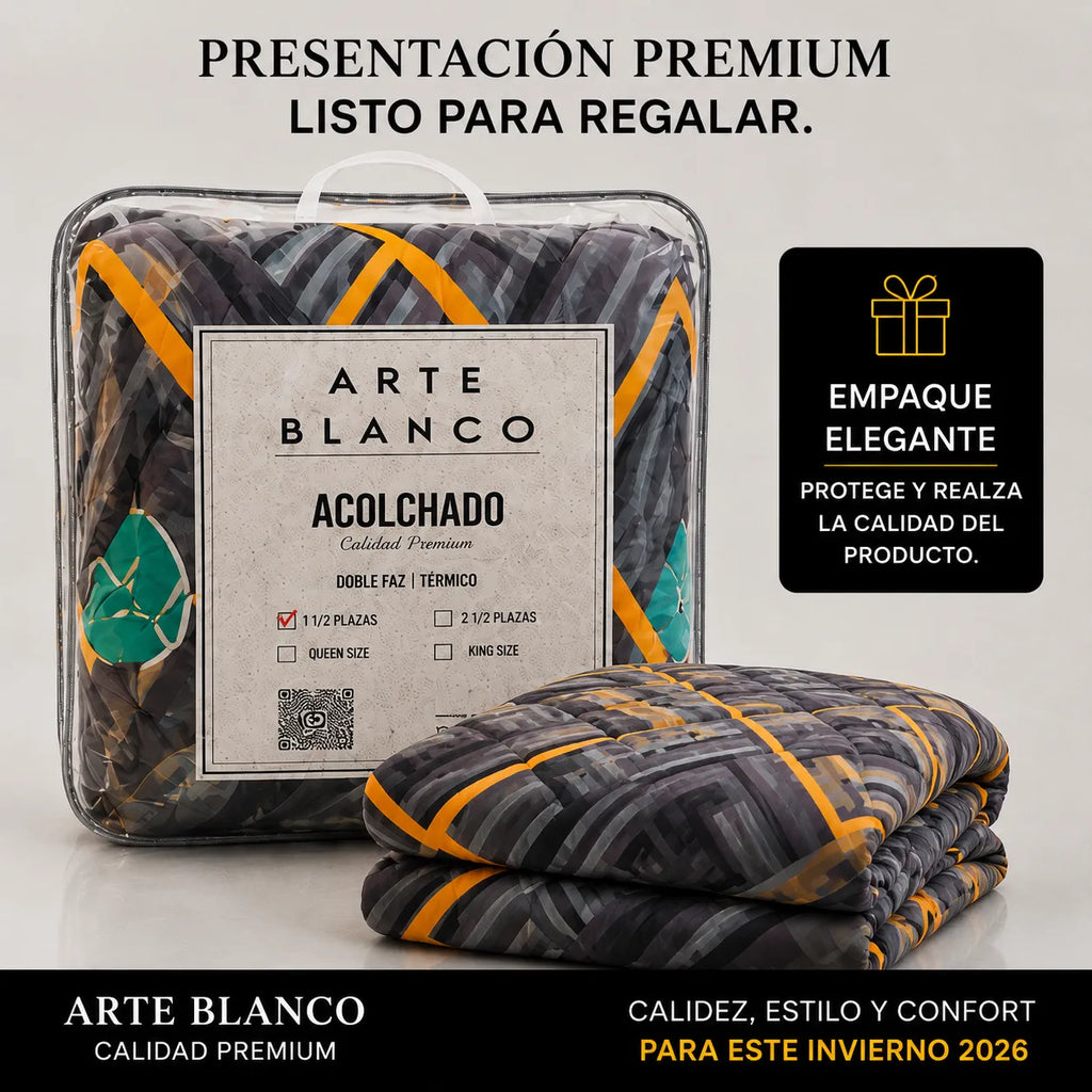 Acolchado Térmico Premium 1½ Plazas | Línea Invierno 2026