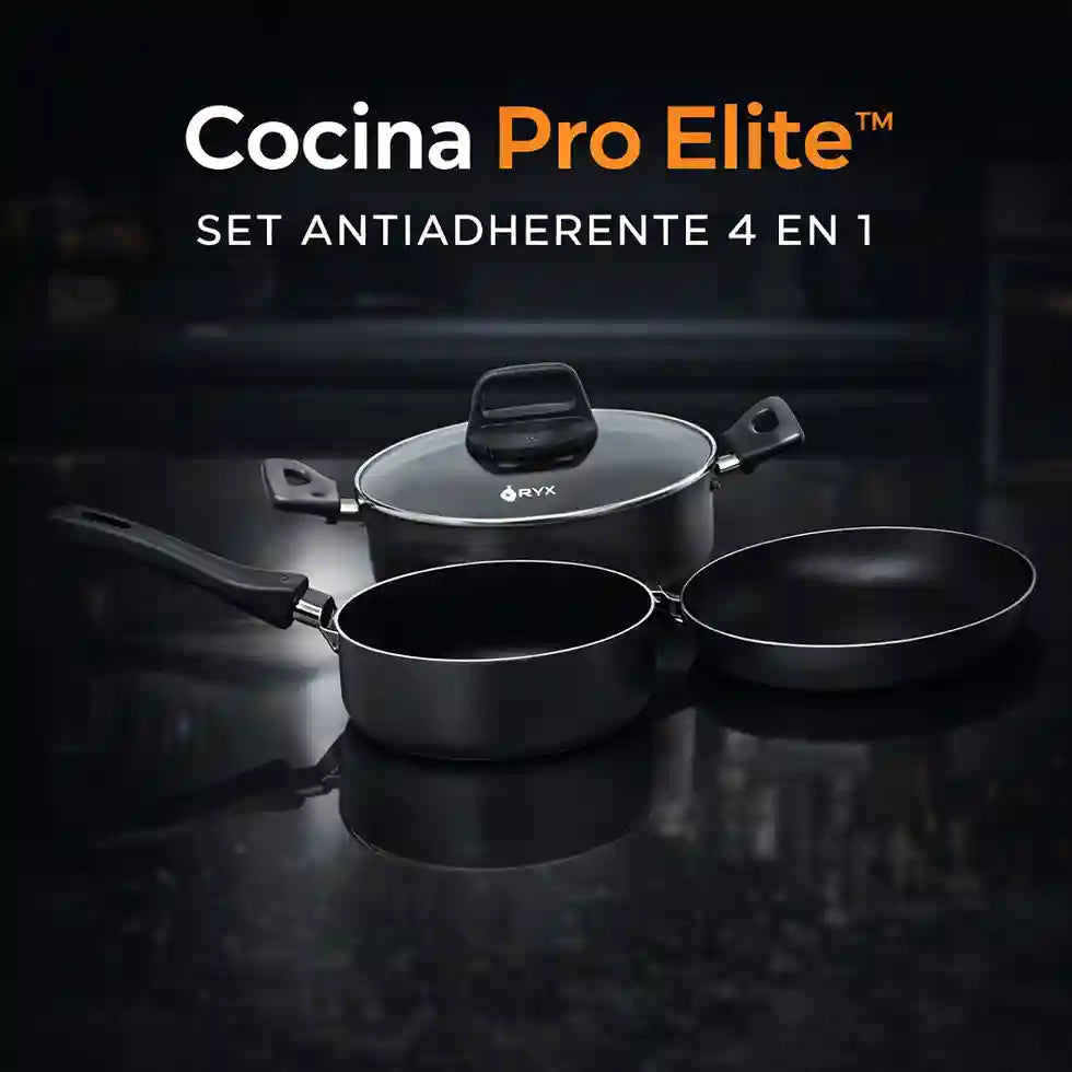 Cocina Pro Elite™ – Set Antiadherente 4 en 1