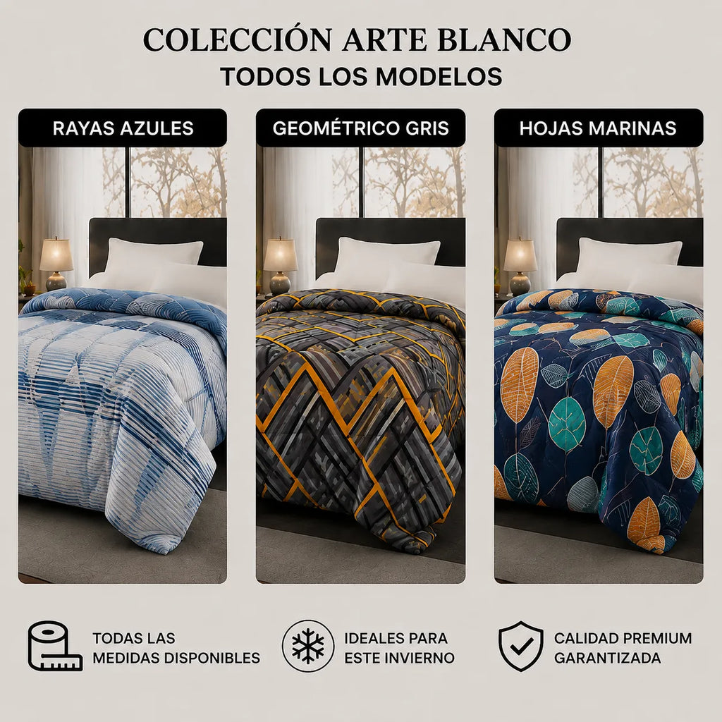 Acolchado Térmico Premium 1½ Plazas | Línea Invierno 2026