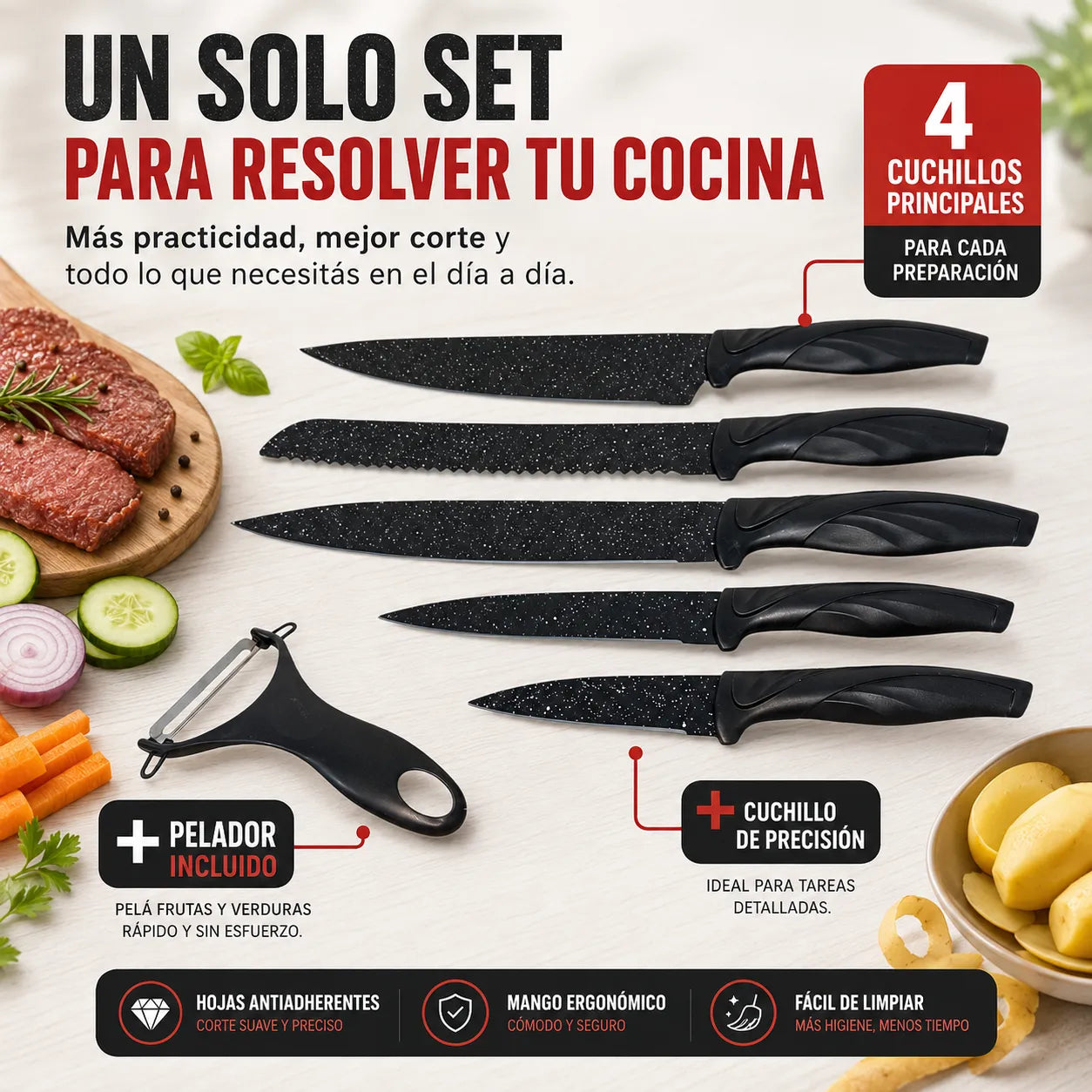 Set Cocina Total BlackStone™ 6 en 1