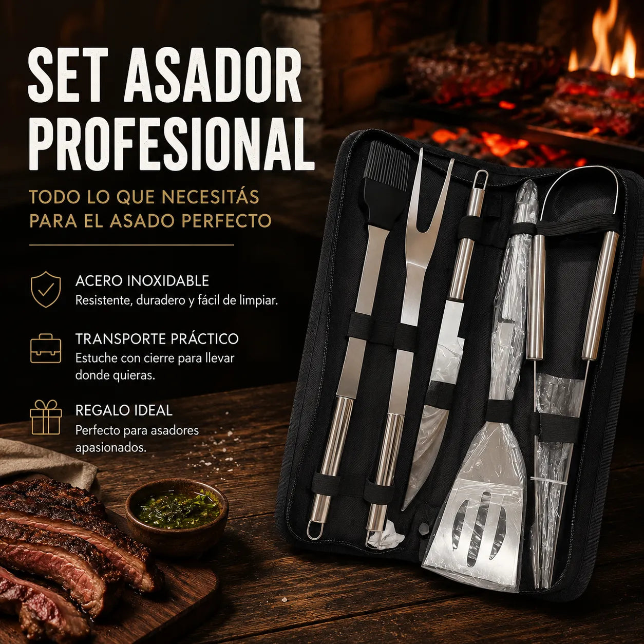 Set Asador Profesional