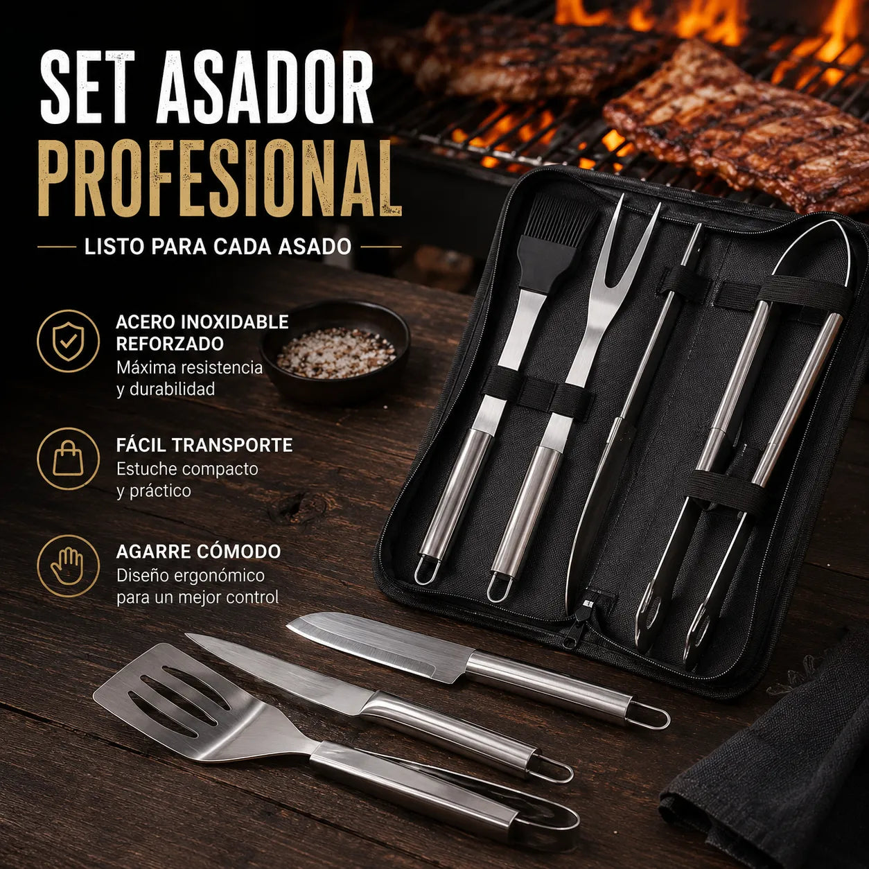 Set Asador Profesional