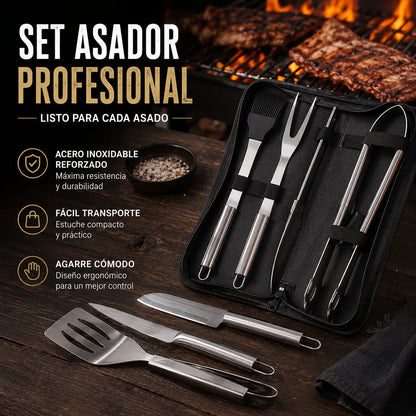 Set Asador Profesional