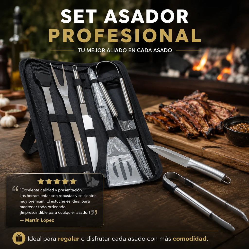 Set Asador Profesional